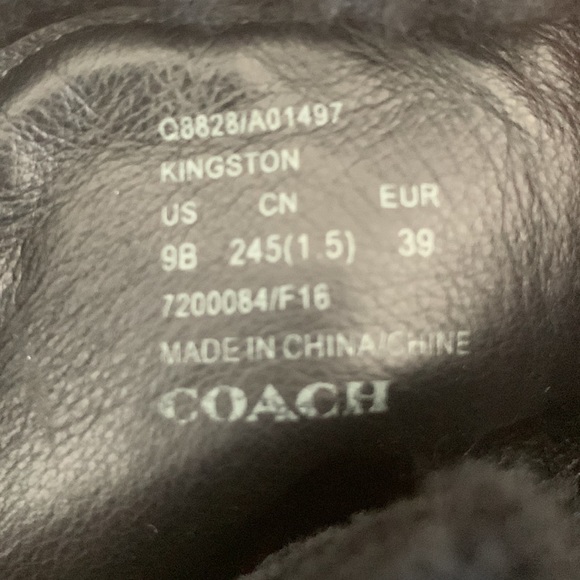 Coach - Kingston Winter Short Wedge Boots 9 - Picture 4 of 6